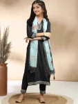 1MODERN COTTON EMBROIDERY WORK KID’S TOP BOTTOM WITH DUPATTA FESTIVE WEAR WHOLESALE PRICE ETHNIC GARMENT (2)