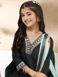 1MODERN COTTON EMBROIDERY WORK KID’S TOP BOTTOM WITH DUPATTA FESTIVE WEAR WHOLESALE PRICE ETHNIC GARMENT (2)