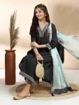 1MODERN COTTON EMBROIDERY WORK KID’S TOP BOTTOM WITH DUPATTA FESTIVE WEAR WHOLESALE PRICE ETHNIC GARMENT (2)