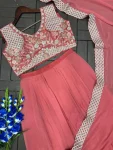 1MODERN GEORGETTE PLAIN SHARARA WITH EMBROIDERED WORK BLOUSE AND DUPATTA PARTY WEAR WHOLESALE PRICE ETHNIC GARMENT (13)