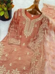 1NEW ARRIVAL GMY SILK EMBROIDERY SEQUENCE WORK MOTHDER DAUGHTER SET FESTIVE WEAR WHOLESALE PRICE ETHNIC GARMENT (4)