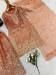 1NEW ARRIVAL GMY SILK EMBROIDERY SEQUENCE WORK MOTHDER DAUGHTER SET FESTIVE WEAR WHOLESALE PRICE ETHNIC GARMENT (4)