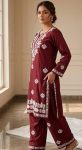 1NEW ARRIVAL RAYON EMBROIDERY WORK TOPPENT SET DAILY WEAR WHOLESALE PRICE ETHNIC GARMENT (14)