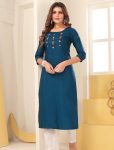 1NEW ARRIVAL SILK HANDMADE EMBROIDERY WORK KURTI FESTIVE WEAR WHOLESALE PRICE ETHNIC GARMENT (10)