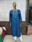 1NEW ARRIVAL SILK HANDMADE EMBROIDERY WORK KURTI FESTIVE WEAR WHOLESALE PRICE ETHNIC GARMENT (10)