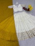 1RICH LOOK CHINON EMBROIDERY PIPE VAL AND SEQUENCE WORK LEHENGA CHOLI WITH DUPATTA FESTIVE WEAR WHOLESALE PRICE ETHNIC GARMENT (11)