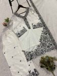 1RICH LOOK FRENCH CREPE SEQUENCE EMBROIDERY WORK TOP PALAZZO WITH DUPATTA FESTIVE WEAR WHOLESALE PRICE ETHNIC GARMENT (16)