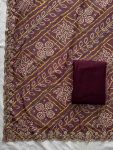 1RICH LOOK GEORGETTE BANDHEJ PRINT & EMBROIDERY WITH CUTWORK BORDER SAREE WITH UNSTITCHED BLOUSE FESTIVE WEAR WHOLESALE PRICE ETHNIC GARMENT (7)