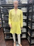 1RICH LOOK STAR SILK EMBROIDERY SEQUENCE WORK MENS KURTA PAYJAMA SET FESTIVE WEAR WHOLESALE PRICE ETHNIC GARMENT (6)