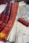 1TRADITIONAL SILK DIGITAL PRINTED BLOUSE AND SAREE WITH PLAIN STITCHED LEHENGA FESTIVE WEAR WHOLESALE PRICE ETHNIC GARMENT (3)