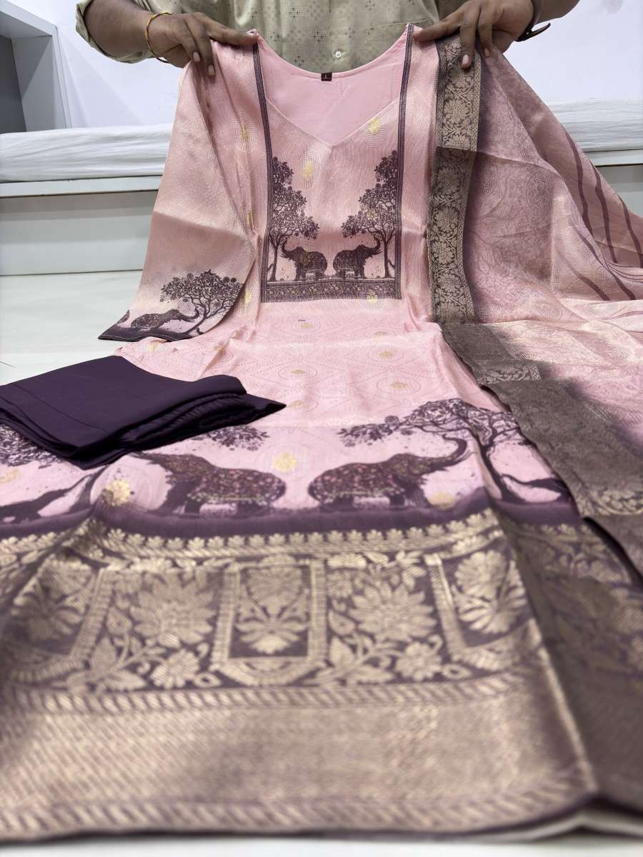 1TRENDING BANARASI WEAVING WORK TOP BOTTOM WITH DUPATTA FESTIVE WEAR WHOLESALE PRICE ETHNIC GARMENT (13)