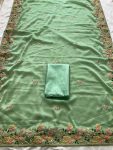 1TRENDING SOFT SILK EMBROIDERY WITH CUTWORK BORDER SAREE WITH UNSTITCHED BLOUSE WEDDING WEAR WHOLESALE PRICE ETHNIC GARMENT (12)