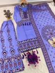 27NEW ARRIVAL MUSLIN DIGITAL PRINT WITH LATKAN AND REAL MIRROR WORK TOP PALAZZO WITH DUPATTA DAILY WEAR WHOLESALE PRICE ETHNIC GARMENT (30)