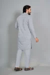 2DESIGNER COTTON SILK EMBROIDERY WORK MEN’S KURTA PAYJAMA FESTIVE WEAR WHOLESALE PRICE ETHNIC GARMENT (10)