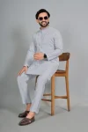 2DESIGNER COTTON SILK EMBROIDERY WORK MEN’S KURTA PAYJAMA FESTIVE WEAR WHOLESALE PRICE ETHNIC GARMENT (10)