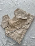 2DESIGNER FENDY SATIN SILK BEADS & SEQUENCE EMBROIDERY WORK LACE BORDER SAREE WITH STITCHED BLOUSE WEDDING WEAR WHOLESALE PRICE ETHNIC GARMENT (44)