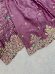 2DESIGNER FENDY SILK CODING SEQUENCE & THREAD WORK TOP BOTTOM WITH DUPATTA FESTIVE WEAR WHOLESALE PRICE ETHNIC GARMENT (13)