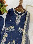 2DESIGNER GMY SILK EMBROIDERY SEQUENCE WORK TOP PALAZZO WITH DUPATTA WEDDING WEAR WHOLESALE PRICE ETHNIC GARMENT (2)