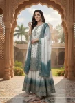 2DESIGNER STAR GEORGTTE EMBROIDERY 5 MM SEQUENCE WORK TOP PALAZZO WITH DUPATTA FESTIVE WEAR WHOLESALE PRICE ETHNIC GARMENT (31)