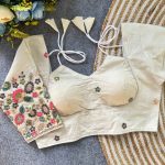 2FANCY KHADI COTTON EMBROIDERED WORK STITCHED BLOUSE FESTIVE WEAR WHOLESALE PRICE ETHNIC GARMENT (3)