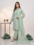 2FANCY MUL CHANDERI SEQUENCE EMBROIDERY WITH CUT WORK TOP PALAZZO WITH DUPATTA FESTIVE WEAR WHOLESALE PRICE ETHNIC GARMENT (26)