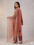 2FANCY MUL COTTON SEQUENCE EMBROIDERY WORK TOP PALAZZO WITH DUPATTA FESTIVE WEAR WHOLESALE PRICE ETHNIC GARMENT (9)