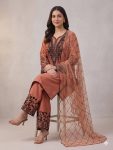 2FANCY MUL COTTON SEQUENCE EMBROIDERY WORK TOP PALAZZO WITH DUPATTA FESTIVE WEAR WHOLESALE PRICE ETHNIC GARMENT (9)