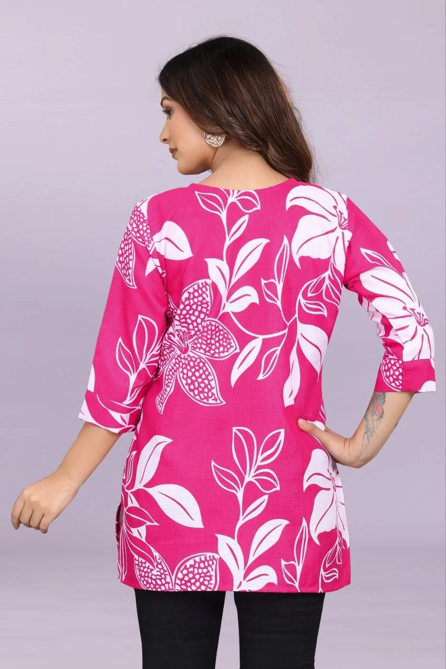 2FANCY SLUB COTTON DIGITAL PRINT WORK ONLY TOP DAILY WEAR WHOLESALE PRICE ETHNIC GARMENT (1)