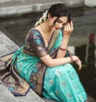 2LATEST BANARASI SILK FLOWERS AND MINA & ZARI WEAVING RICH PALLU WITH UNIQUE BORDER WORK SAREE WITH UNSTITCHED BLOUSE FESTIVE WEAR WHOLESALE PRICE ETHNIC GARMENT (10)