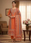 2LATEST RUSSIAN SILK PRINT WORK TOP BOTTOM WITH DUPATTA FESTIVE WEAR WHOLESALE PRICE ETHNIC GARMENT (13)