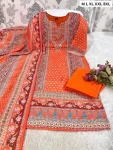 2LATEST RUSSIAN SILK PRINT WORK TOP BOTTOM WITH DUPATTA FESTIVE WEAR WHOLESALE PRICE ETHNIC GARMENT (13)