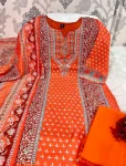 2LATEST RUSSIAN SILK PRINT WORK TOP BOTTOM WITH DUPATTA FESTIVE WEAR WHOLESALE PRICE ETHNIC GARMENT (13)
