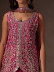 2MODERN CHINON SILK SEQUENCE CODING EMBROIDERY WORK TOP PALAZZO WITH DUPATTA PARTY WEAR WHOLESALE PRICE ETHNIC GARMENT (8)