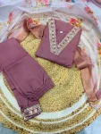2MODERN COTTON EMBROIDERY WORK KID’S TOP BOTTOM WITH DUPATTA FESTIVE WEAR WHOLESALE PRICE ETHNIC GARMENT (15)