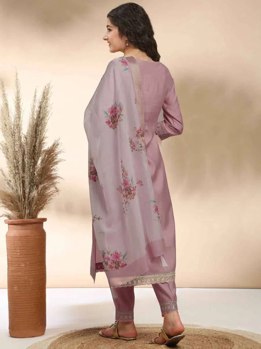 2MODERN COTTON EMBROIDERY WORK KID'S TOP BOTTOM WITH DUPATTA FESTIVE WEAR WHOLESALE PRICE ETHNIC GARMENT (16)