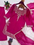 2MODERN CREPE SILK EMBROIDERY SEQUENCE WORK WITH APPLE CUT WORK TOP PALAZZO WITH DUPATTA WEDDING WEAR WHOLESALE PRIC ETHNIC GARMENT (15)
