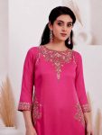2MODERN CREPE SILK EMBROIDERY SEQUENCE WORK WITH APPLE CUT WORK TOP PALAZZO WITH DUPATTA WEDDING WEAR WHOLESALE PRIC ETHNIC GARMENT (15)