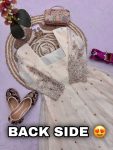 2MODERN FENDY SILK EMBROIDERY SEQUENCE WORK GOWN BOTTOM WITH DUPATTA FESTIVE WEAR WHOLESALE PRICE ETHNIC GARMENT (35)