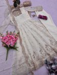 2MODERN FENDY SILK EMBROIDERY SEQUENCE WORK GOWN BOTTOM WITH DUPATTA FESTIVE WEAR WHOLESALE PRICE ETHNIC GARMENT (35)