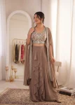 2MODERN GEORGETTE PLAIN SHARARA WITH EMBROIDERED WORK BLOUSE AND DUPATTA PARTY WEAR WHOLESALE PRICE ETHNIC GARMENT (5)