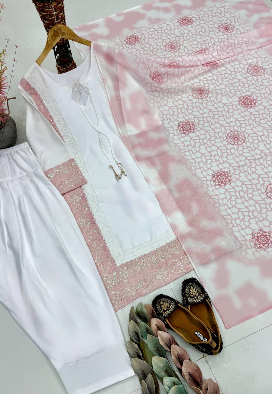 2MODERN NATURAL CREPE SILK EMBROIDERY CODING SEQUENCE WORK WITH FANCY LACE AND LATKAN WORK TOP PATIYALA WITH DUPATTA FESTIVE WEAR WHOLESALE PRICE ETHNIC GARMENT (7)