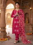 2MODERN SLUB COTTON EMBROIDERY WORK TOP BOTTOM WITH DUPATTA CASUAL WEAR WHOLESALE PRICE ETHNIC GARMENT (7)