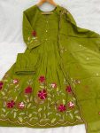 2MOST PICKED COTTON MULTI-THREAD EMBROIDERY WITH LUP WORK TOP BOTTOM WITH DUPATTA FESTIVE WEAR WHOLESALE PRICE ETHNIC GARMENT (20)