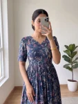 2NEW ARRIVAL COTTON PRINTED WORK ONE PIECE DRESS DAILY WEAR WHOLESALE PRICE ETHNIC GARMENT (11)