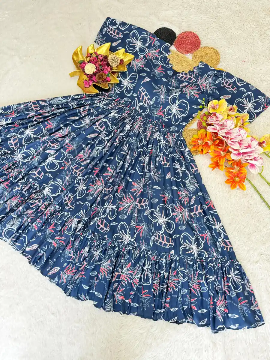2NEW ARRIVAL COTTON PRINTED WORK ONE PIECE DRESS DAILY WEAR WHOLESALE PRICE ETHNIC GARMENT (13)