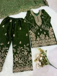 2NEW ARRIVAL GMY SILK EMBROIDERY SEQUENCE WORK MOTHDER DAUGHTER SET FESTIVE WEAR WHOLESALE PRICE ETHNIC GARMENT (3)