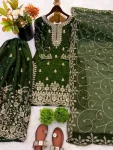 2NEW ARRIVAL GMY SILK EMBROIDERY SEQUENCE WORK MOTHDER DAUGHTER SET FESTIVE WEAR WHOLESALE PRICE ETHNIC GARMENT (3)