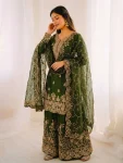 2NEW ARRIVAL GMY SILK EMBROIDERY SEQUENCE WORK MOTHDER DAUGHTER SET FESTIVE WEAR WHOLESALE PRICE ETHNIC GARMENT (3)