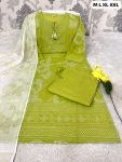 2RICH LOOK COTTON PRINT WITH MIRROR WORK TOP BOTTOM WITH DUPATTA FESTIVE WEAR WHOLESALE PRICE ETHNIC GARMENT (2)
