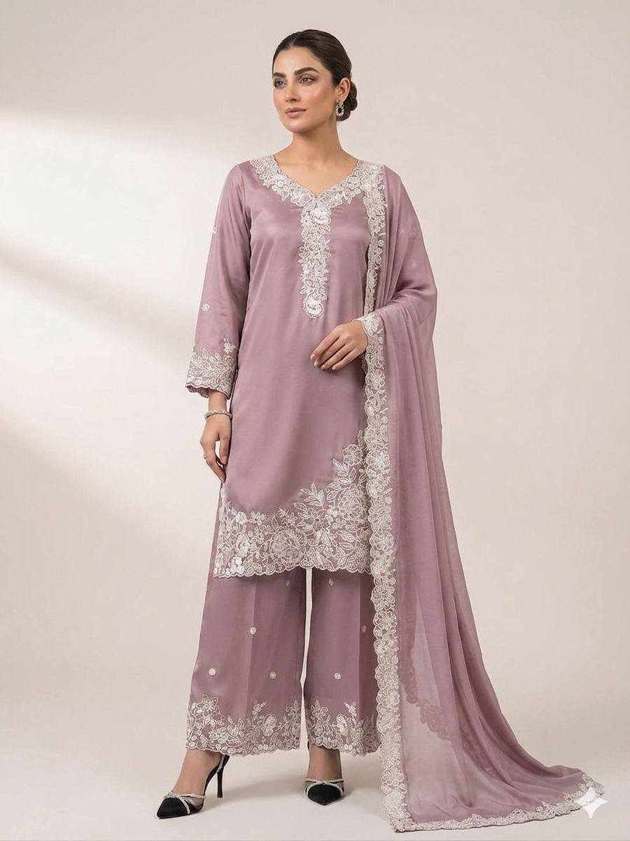 2RICH LOOK FRENCH CREPE SEQUENCE EMBROIDERY WORK TOP PALAZZO WITH DUPATTA FESTIVE WEAR WHOLESALE PRICE ETHNIC GARMENT (8)